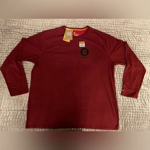 Carhartt Men's Loose Fit  Long Sleeve T-Shirt 2XL Wine Cotton New.